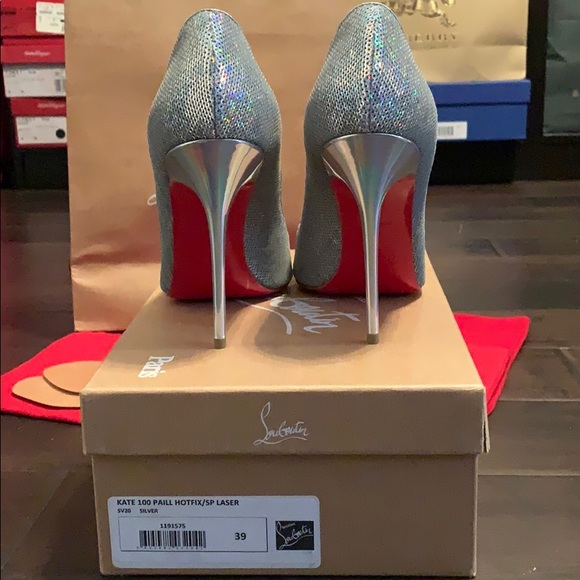 SOLD Christian Louboutin Kate 100 Paill Hotfix/SP Laser - Picture 4 of 5